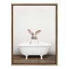 18" x 24" Sylvie Bunny in Rustic Bath Framed Canvas by Amy Peterson - Kate & Laurel All Things Decor - image 2 of 4