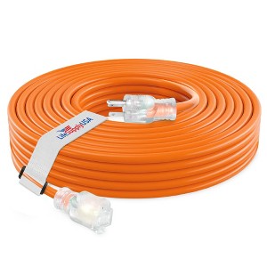 LifeSupplyUSA 10 Gauge Power Extension Cord Outdoor & Indoor Waterproof Cable SJTW 10/3 ETL Listed - 1 of 4