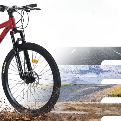 INFURNIC Bicycles, 26 Inch Mountain Bike, MTB with Suspension Fork for Men and Women, Red, 24.41"*37"*65.75"