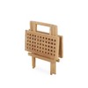 Syemin Patio Side Table, Small Folding Patio Side Table for Garden, Patio Porch, Living Room, Space Pool, Brown, 19.68"*19.68"*19.70 - 3 of 4