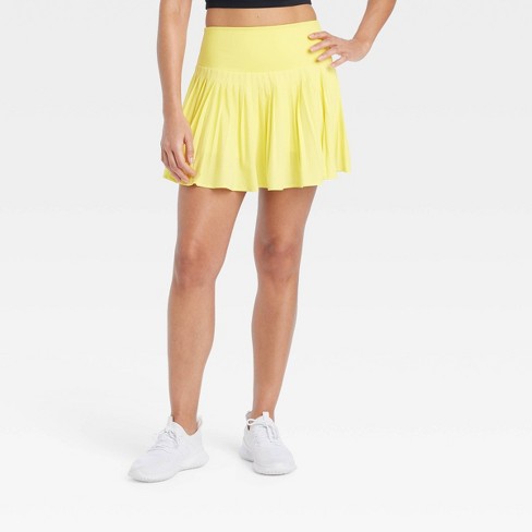 Women's Micro Pleated Skort - All In Motion™ Lemon Yellow M : Target