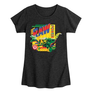 Girls' - Transformers - Raw Power Fitted Short Sleeve Graphic T-Shirt - 1 of 4