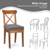 Aoodor Outdoor Chair Cushion W18''xD19''  Soft and Fade-resistant Polyester,Two Sets of  Ties for High Adaptability, Set of 4 - 4 of 4