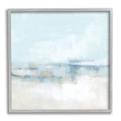 Stupell Abstract Cloudy Landscape Blue Fog Framed Giclee