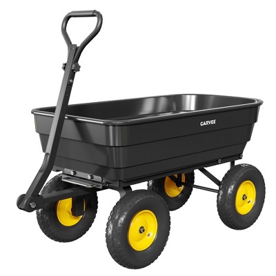 Graden Dump Cart, 600 Lb Capacity, 180° Adjustable Handle, All Terrain ...