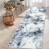Abstract Modern Washable Low Pile Area Rug with Rubber Backing Foldable Stain Resistant Carpet for Bedroom Living Room - 4 of 4