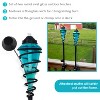 Sunnydaze Outdoor Adjustable Height Glass and Metal Swirl Patio and Lawn Torch Set - 3 of 4