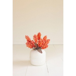 Botanica Stem Spray – 26"L Bendable EVA Foam Floral Accent in Orange, Set of 12 by Kalalou - 1 of 3