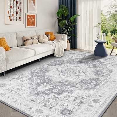 ABYNOW Area Rugs Washable Non-Slip