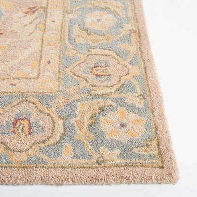 Anatolia 3' x 5' Brown and Blue Wool Tufted Rug