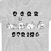 Dear Spring Balloon Letters With Cute Bunnies Youth Girl's Heather Gray Short Sleeve Crew Neck Tee - 2 of 2