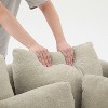 Hrinhom 70.1"W Modern Chenille Accent Chair with 7 Pillows,Loveseat - 3 of 4