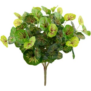 Northlight 18.5" Two-Tone Begonia Flower Artificial Spring Floral Bush - Green - 1 of 4