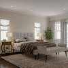 Crystal Candlestick Lamps with Square Shades-2 Set (Includes LED Light Bulb): Trademark Global, Linen Shade, Metal Base, 24.5" Height - 4 of 4