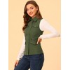 Allegra K Women's Zip-Up Sleeveless Turn Down Collar Cargo Utility Vest with Pockets - 4 of 4