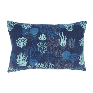 Saro Lifestyle Coastal Coral Poly Filled Pillow - 1 of 4