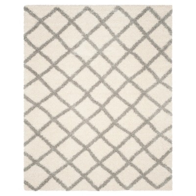 8'x10' Charli Geometric Loomed Rug Ivory/Gray - Safavieh