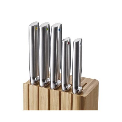 Joseph Joseph Joseph Joseph Elevate™ Steel 5-Piece Knife Set with Bamboo Block
