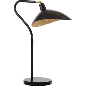Giselle 30Inch H Adjustable Table Lamp Black - Safavieh