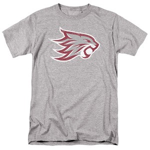 California State University Chico Official Distressed Primary Logo Adult T Shirt, Athletic Heather - 1 of 4