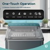 EUHOMY Tabletop Ice Maker - 26.5 lbs Daily Capacity, Bullet Ice in 6 Min, Quiet & Compact, Easy-to-Use, 1.5L Tank - 2 of 4