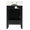 Grungis Bathroom Vanity with Ceramic Sink and Ample Storage,Modern Freestanding Bathroom Vanity with Frosted Glass Doors - 4 of 4