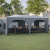 10'x20' EZ Pop Up Canopy Outdoor Portable Party Folding Tent with 6 Removable Sidewalls + Carry Bag + 6 pcs Weight Bag - 2 of 4