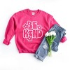 Simply Sage Market Women's Graphic Sweatshirt Retro Be Kind Flowers - 3 of 4