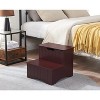 Kings Brand Furniture Joshua Wooden Stool for Adults and Kids with Storage for Bedroom, Kitchen Bathroom, Steps for High Beds - 3 of 4