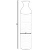 Uniquewsie Elegant Black or White Cylinder Shaped Tall Spun Bamboo Floor Vases, Embellished with a Glossy Lacquer - 4 of 4