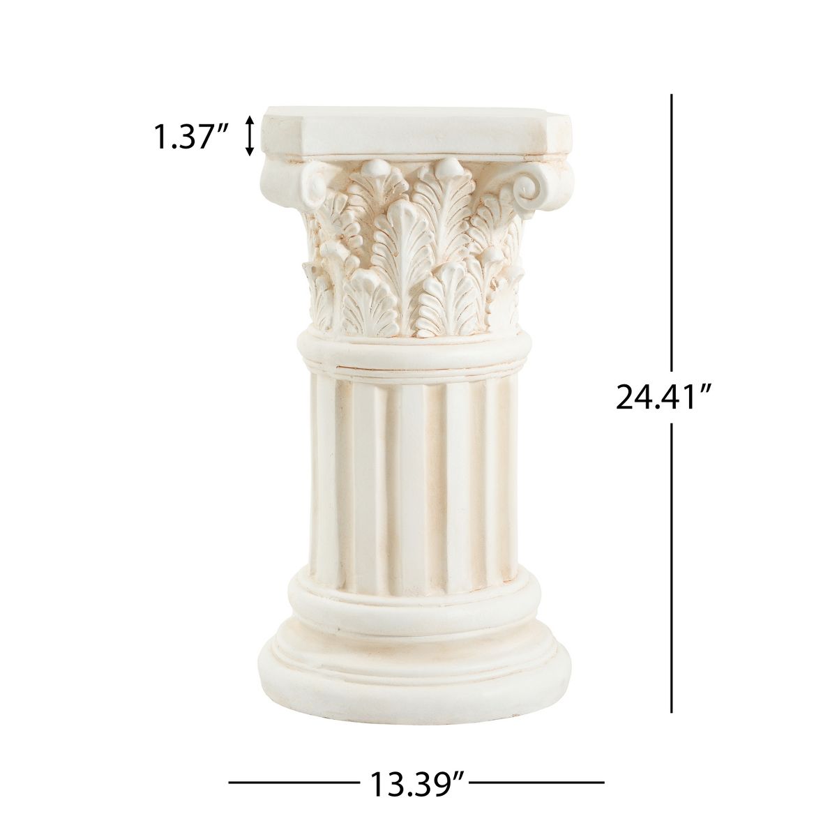 Christopher Knight Home Sela Transitional Patio Lightweight Concrete Column Pedestal Stand - thumbnail 3