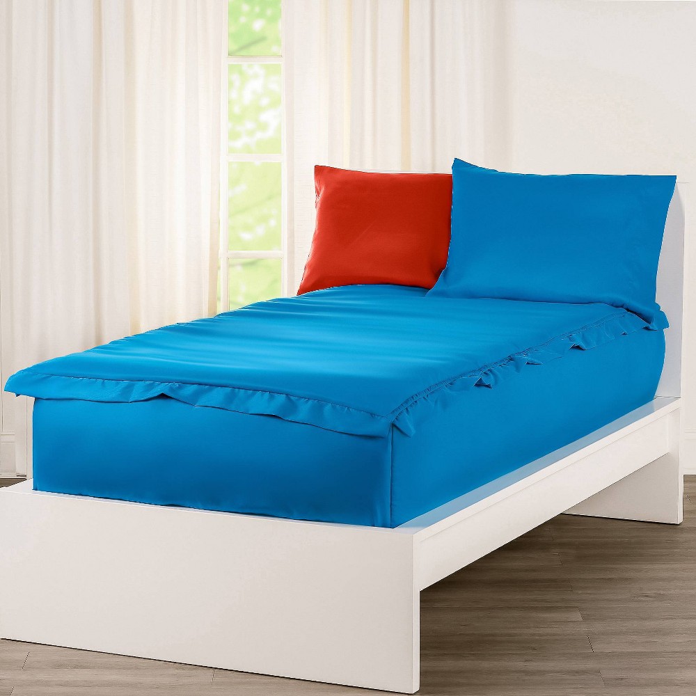Photos - Bed Linen Full Bunkie Deluxe Zipper Kids' Bedding Set Blue - SIScovers