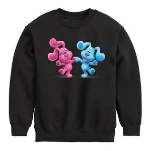 Boys' - Blue's Clues & You! - Happy Blue Graphic Long Sleeve Fleece Sweatshirt - 1 of 4