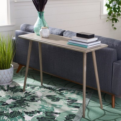 Mid-Century Modern Milk Chocolate Pine Hallway Table