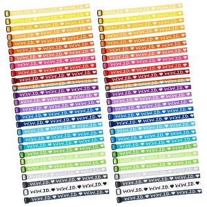 Zodaca 52-Pack Adjustable WWJD Bracelets, What Would Jesus Do Wristbands for Church Fundraisers, 26 Assorted Colors - 1 of 4