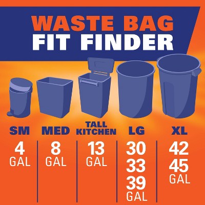 Hefty Ultra Strong Tall Kitchen Drawstring Trash Bags - Clean Burst Scent - 13gal - 50ct