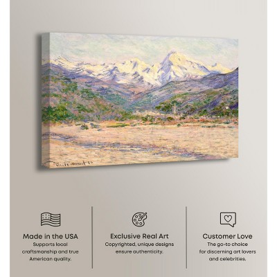 Monet The Valley Of The Nervia Landscape Canvas Art, 36" x 30"