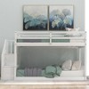 NicBex Bunk Bed Twin Size Bed Frame with Double Guardrails and Ladder for storage, No Spring Box Required, Easy to Climb - 2 of 4