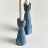 Plum & Post Lesley Blue Taper Holders, Set of 2 - 3 of 3