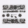 Wrapables Black & White Lace Nail Stickers Fashionable 3D Nail Art (20 sheets) - 4 of 4