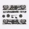 Wrapables Black & White Lace Nail Stickers Fashionable 3D Nail Art (20 sheets) - image 4 of 4