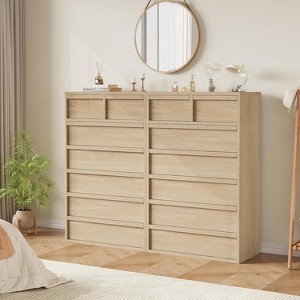 Jojoka 7 Drawer Dresser for Bedroom, Tall Wooden Chest of Drawers with Large Storage, Modern Dresser Organizer for Living Room, Entryway, Nursery - 1 of 4