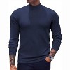 COOFANDY Men's Mock Turtleneck Sweaters Long Sleeve Casual Knit Shirts Half Neck Thermal Lightweight Pullover Sweater - 3 of 4