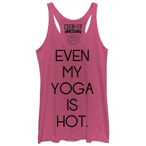 Women's CHIN UP Hot Yoga Racerback Tank Top - 1 of 3