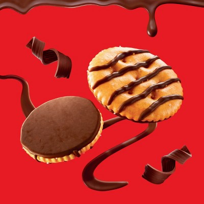 RITZ Drizzled Minis Fudge Crackers Snack Pack Lunch Snacks - 9oz/10ct