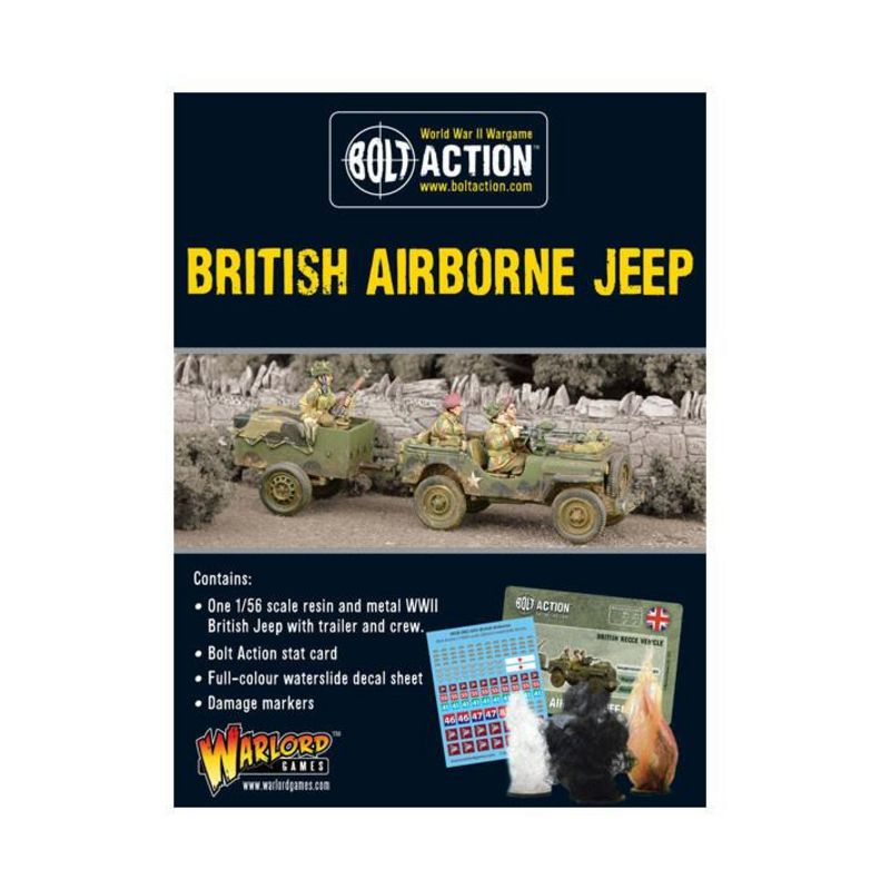 Airborne Jeep w/Trailer Miniatures Box Set, 1 of 2