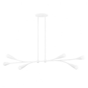 Mitzi Elsa 6 - Light Island Pendant Light in  Textured White - 1 of 1