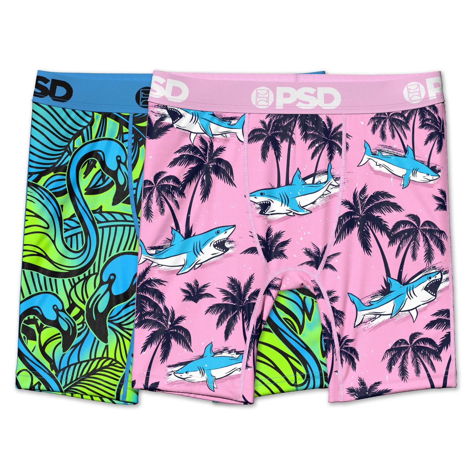 PSD Boys' 2pk Surf & Turf Boxer Brief Underwear - Multicolored