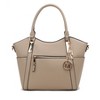 MKF Collection Janise Solid vegan Leather Women's  Tote Bag by Mia K- Taupe - 2 of 4