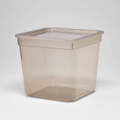 16qt Clear Storage Box With Lid White - Room Essentials™ : Target